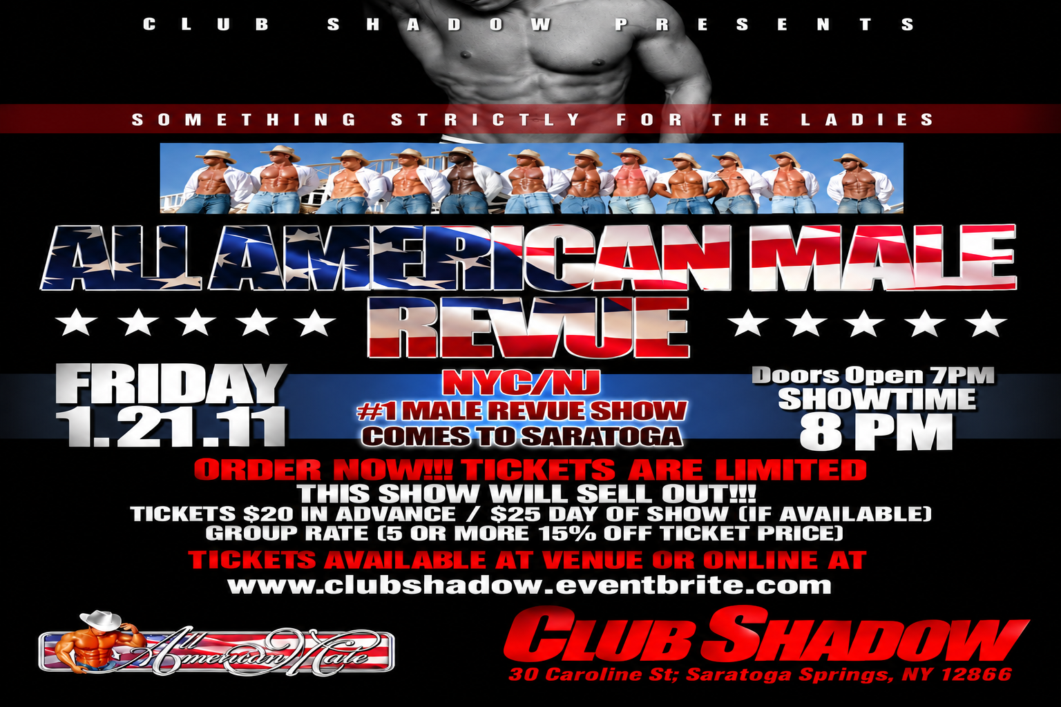 All American Male Revue with DJ Debonair — January 21, 2011 | Uforia Entertainment & DJ Debonair